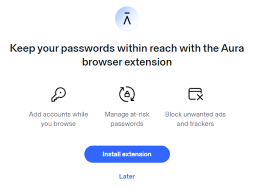 Password Manager and Vault Aura